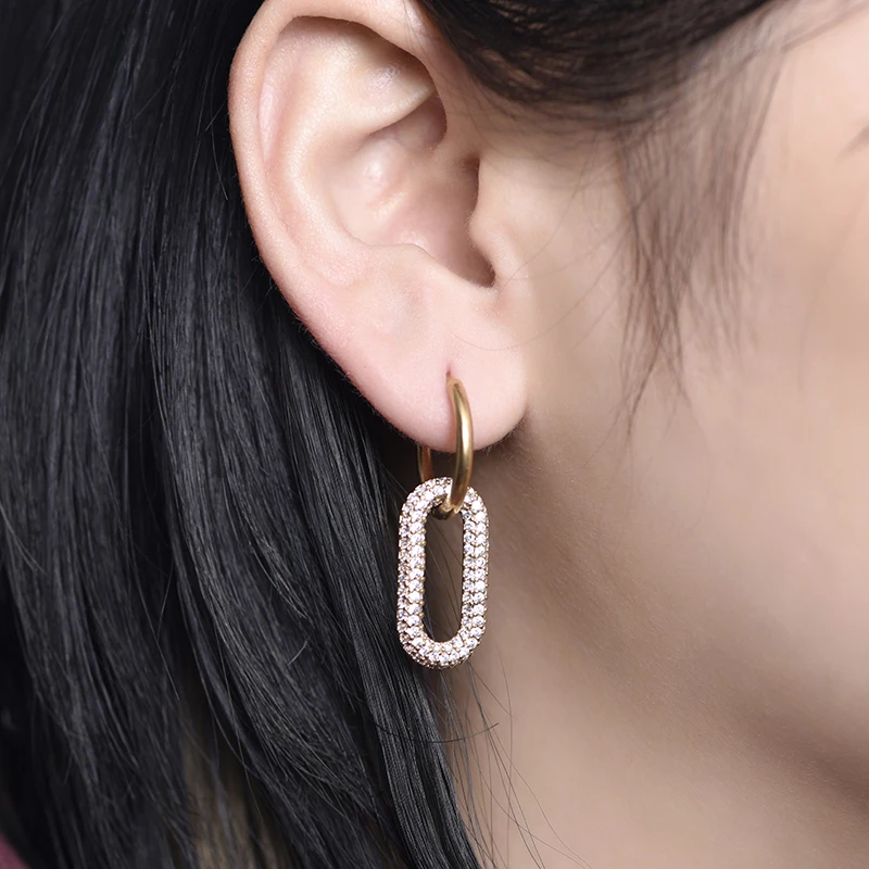 Boucles d’oreilles créoles Léonie – Image 5