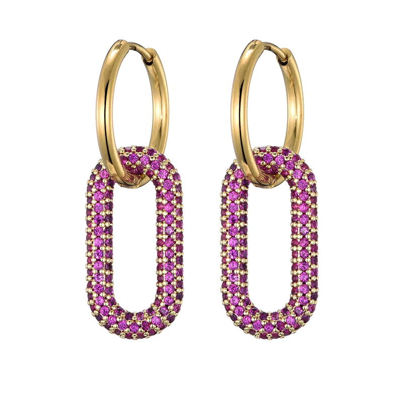 Boucles d’oreilles créoles Léonie – Image 6