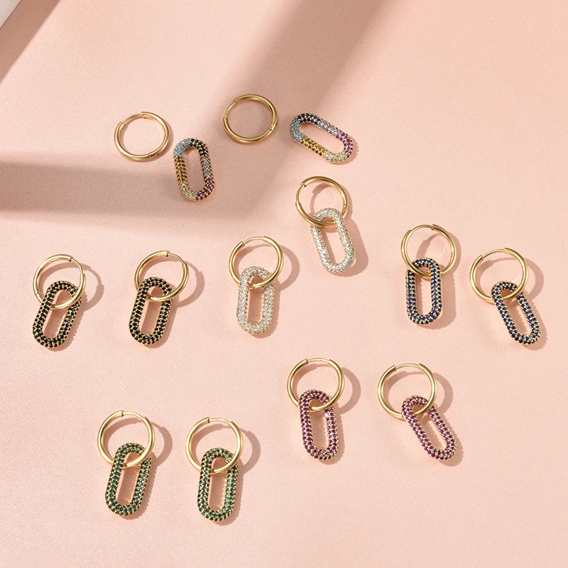 Boucles d’oreilles créoles Léonie – Image 9