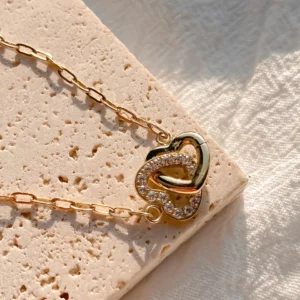 Collier pendentif cœurs Sophie